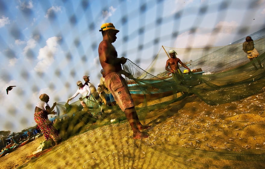 تصاویر | دنیای رنگارنگ ماهیگیران در آسیا
